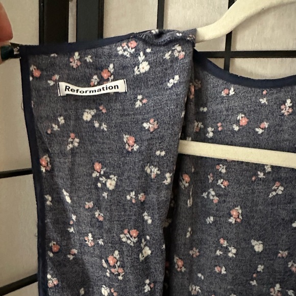 Reformation Gavin Dress: Blue Size 2 - Picture 4 of 5